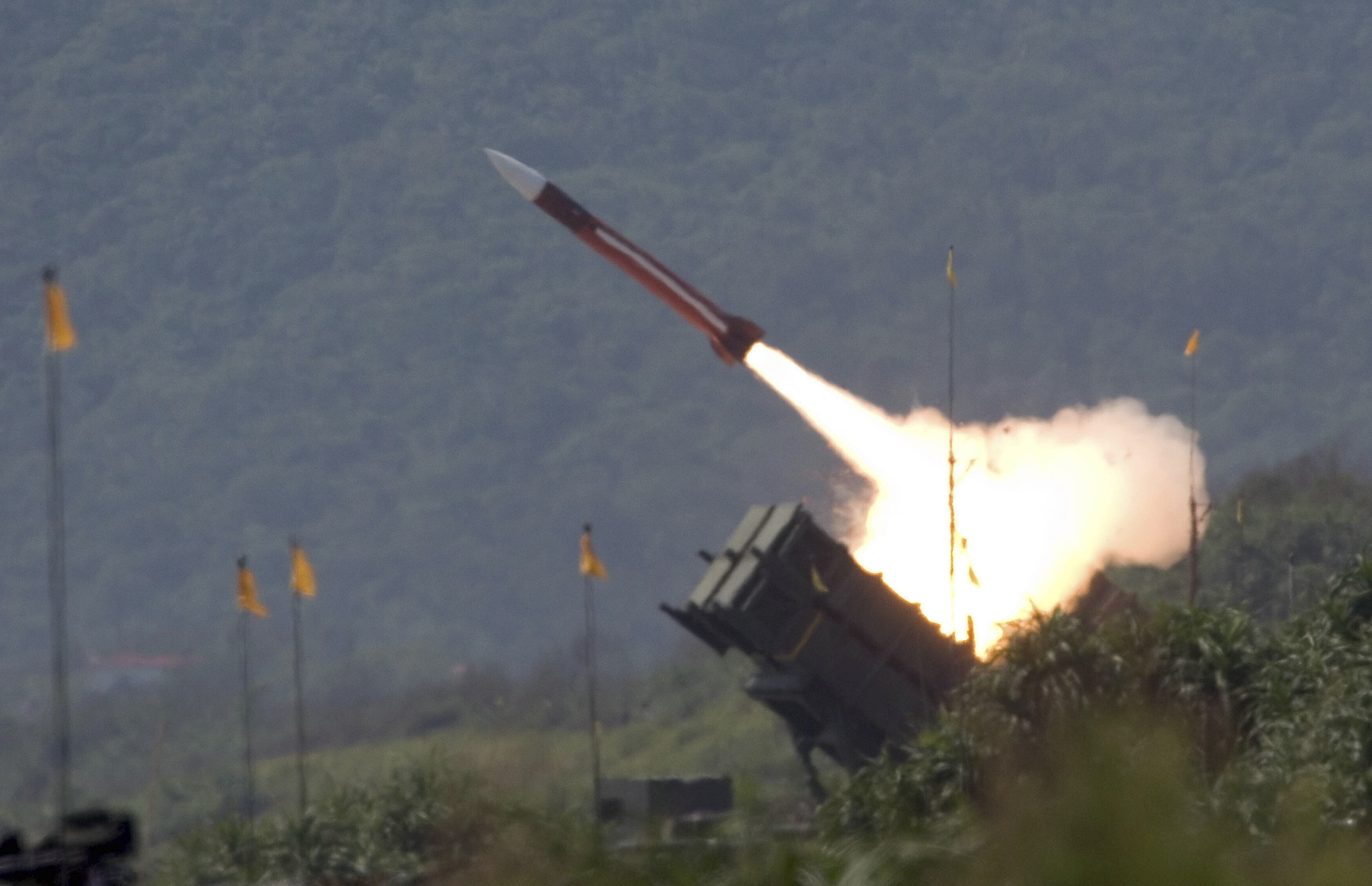 A U.S.-made Patriot missile is launched