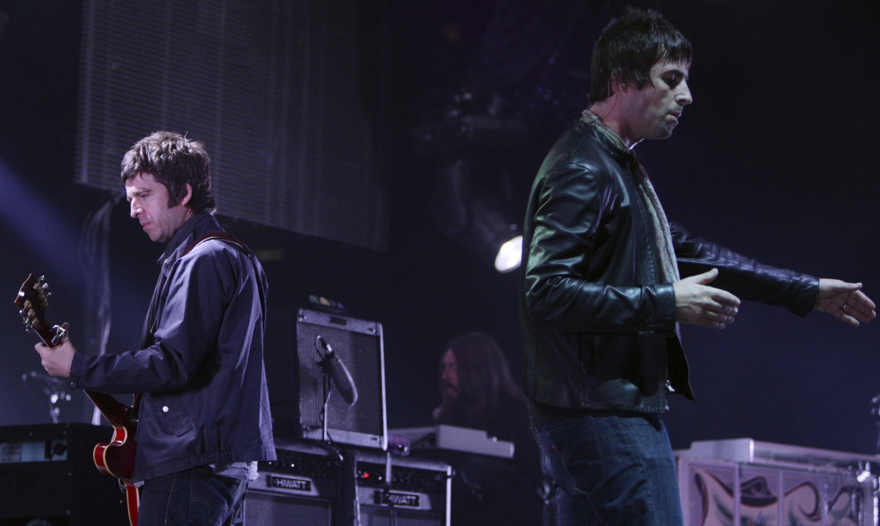 Noel, left, and Liam Gallagher, of Oasis