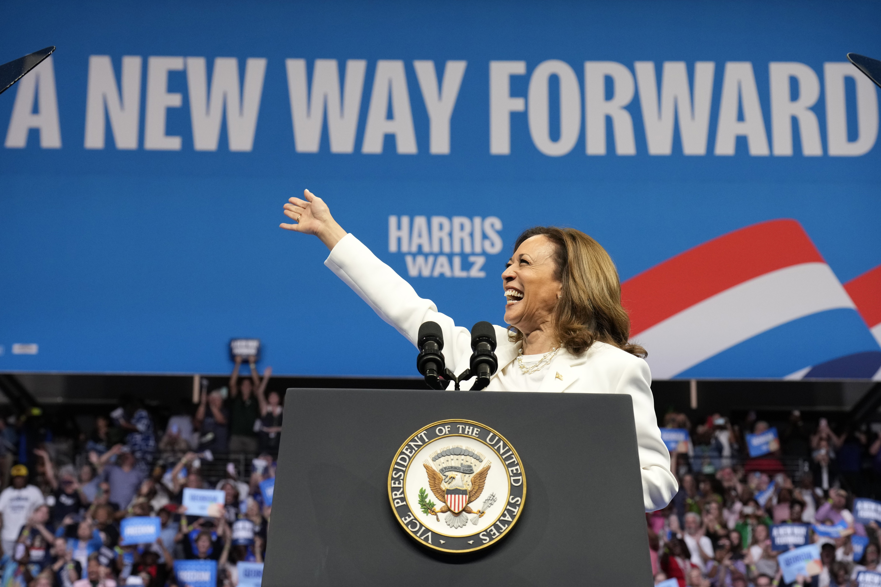 Democratic presidential nominee Vice President Kamala Harris