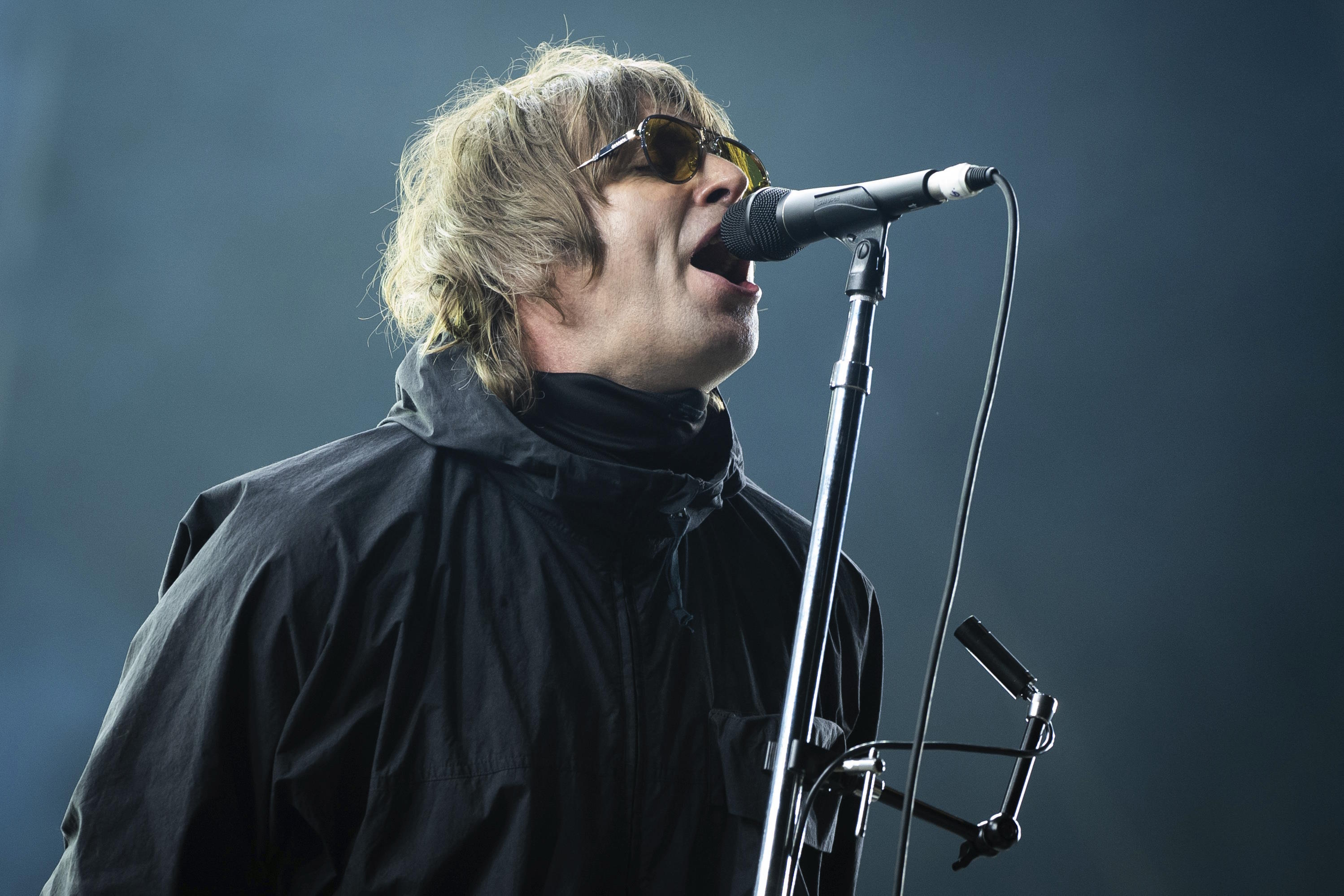 Liam Gallagher performs at the Reading Music Festival in 2021.