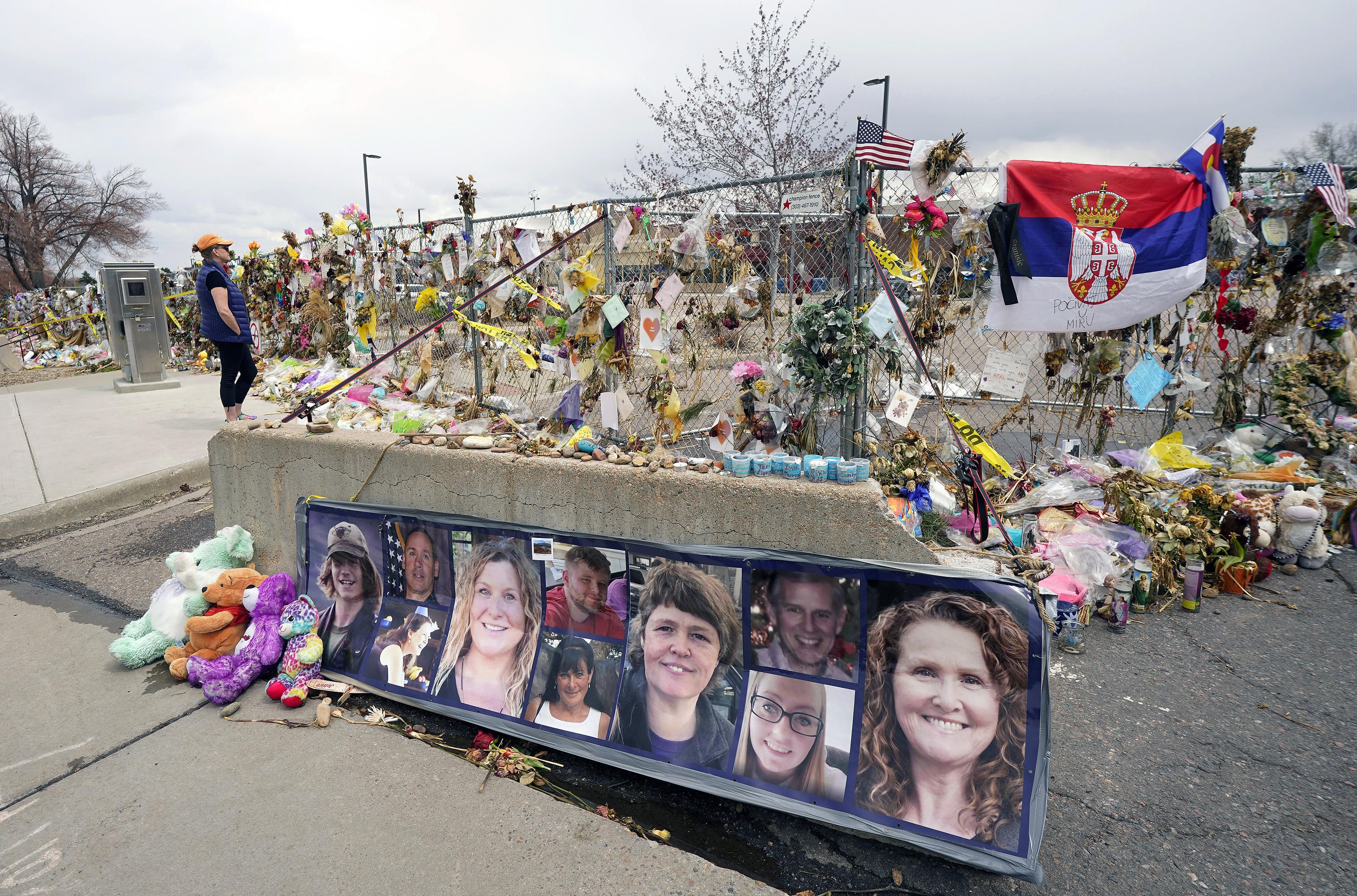 Pictures of the 10 victims of a mass shooting in a grocery store in Colorado.