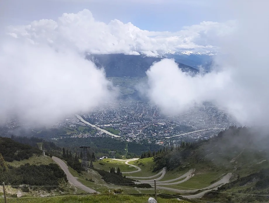 View of Innsbruck from Nordkette.