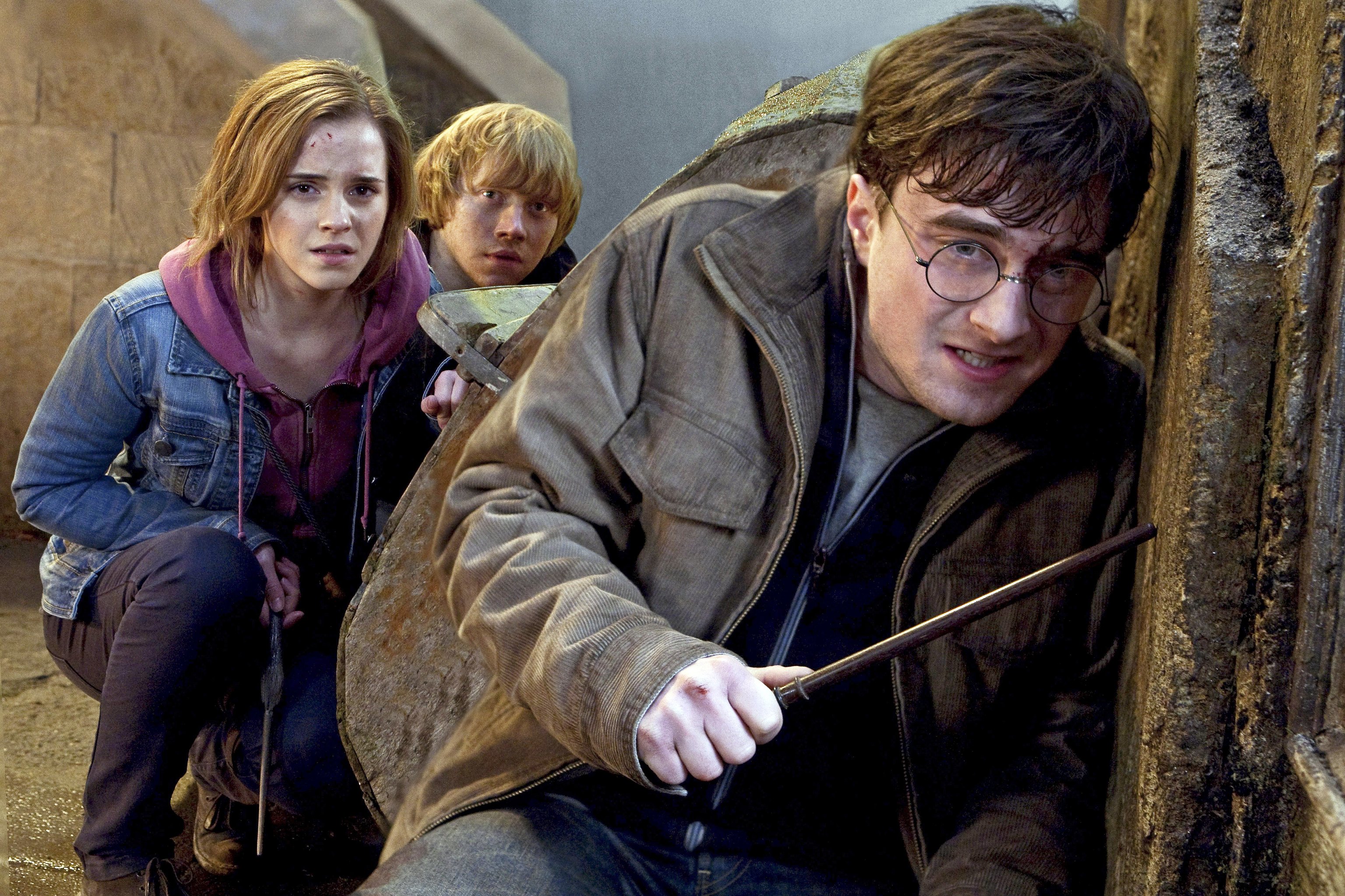 a scene from "Harry Potter and the Deathly Hallows: Part 2."