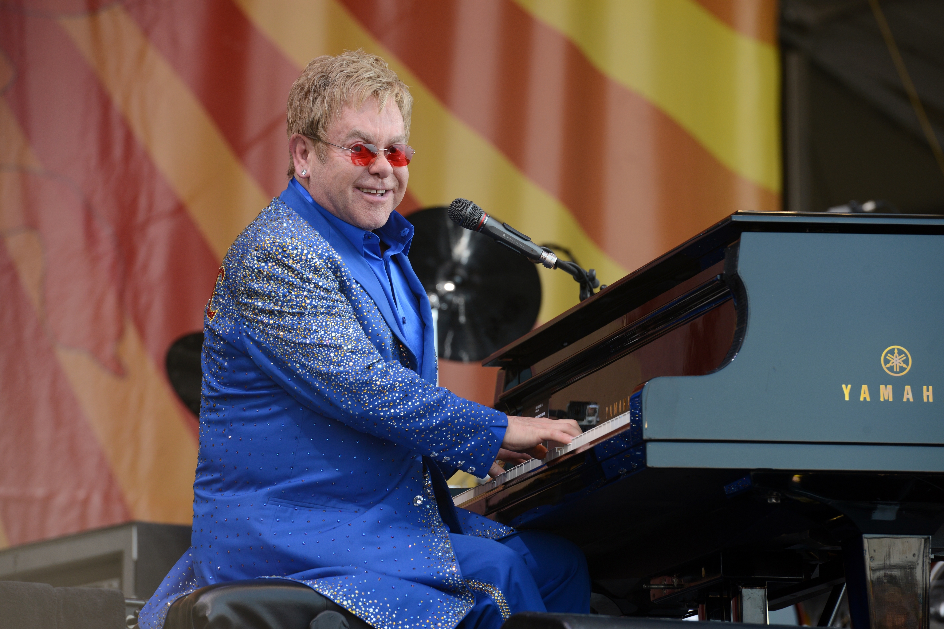 Sir Elton John in the New Orleans Jazz and Heritage Festival