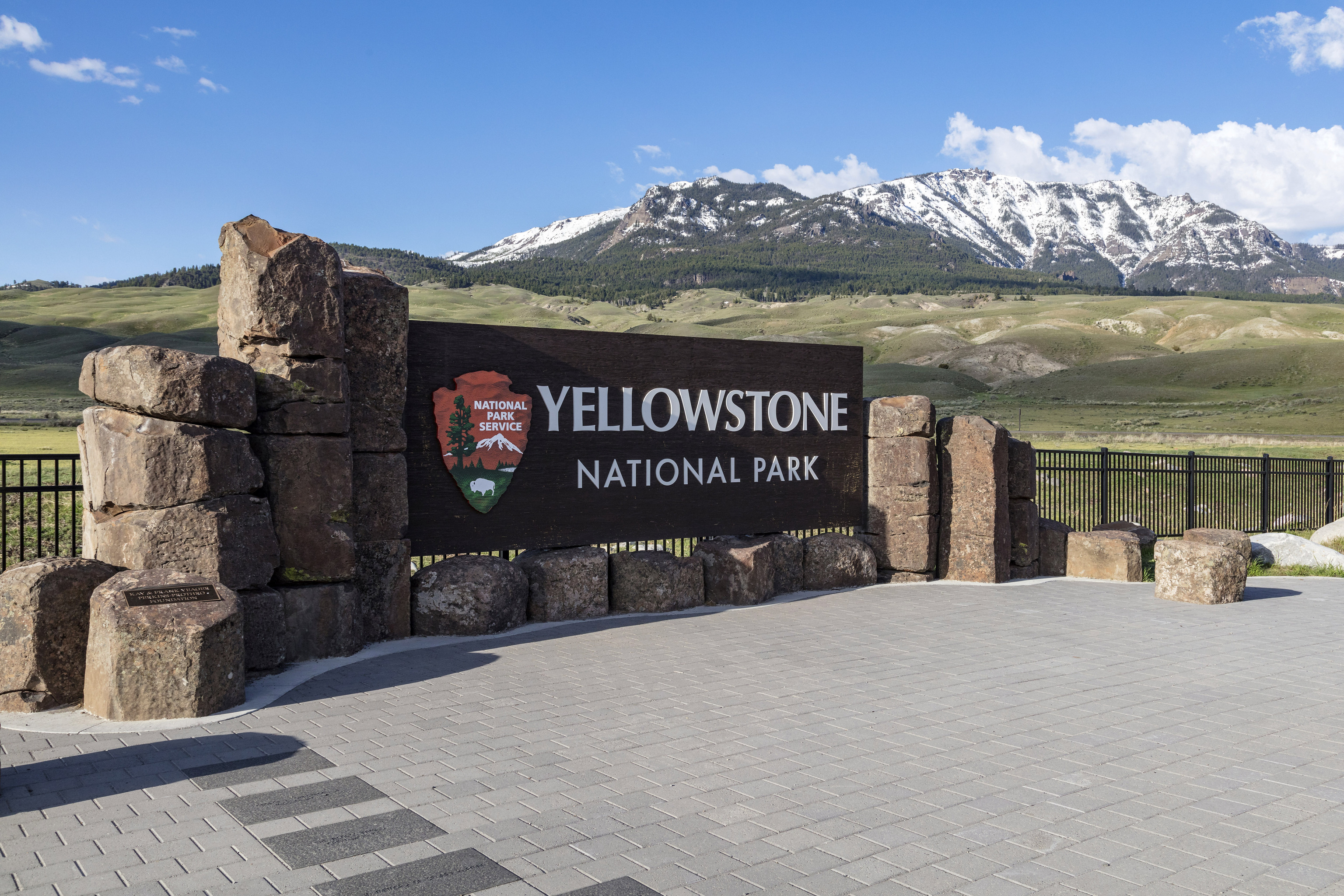 The north entrance of Yellowstone National Park.