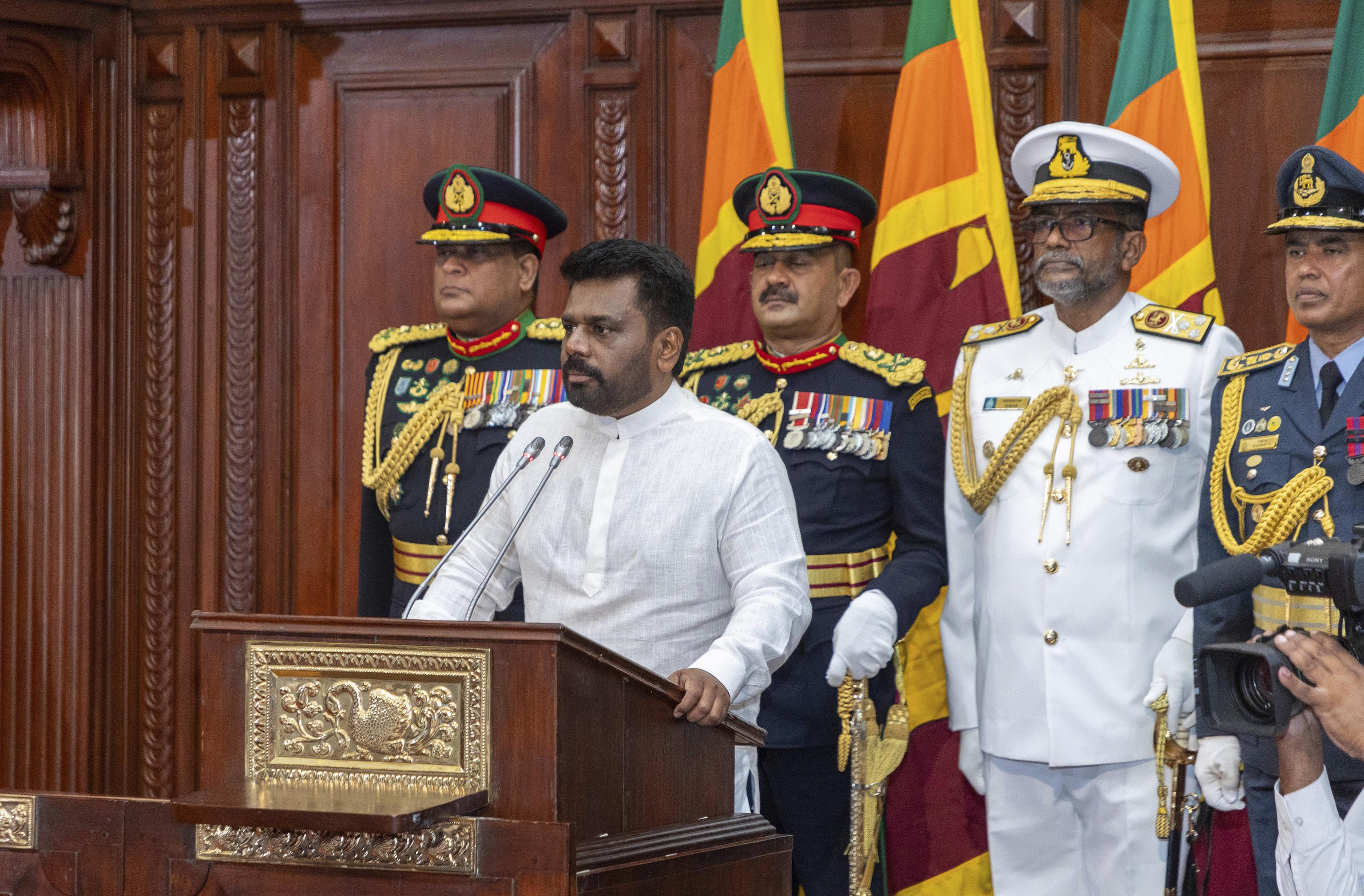 Sri Lanka's new president Anura Kumara Dissanayake.