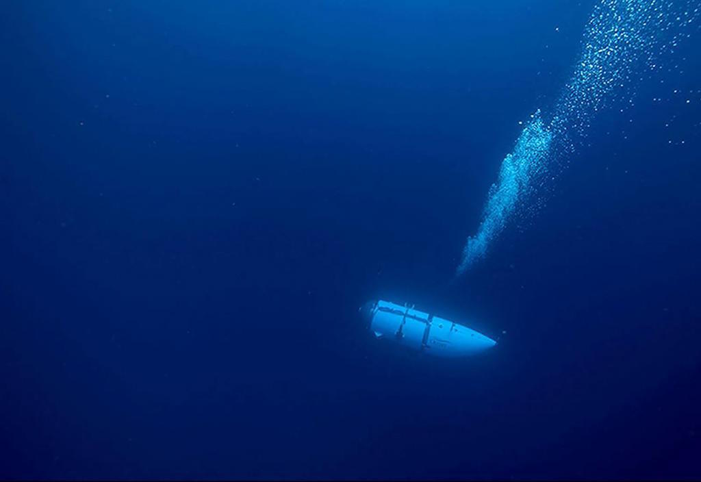 Titan submersible during a descent.