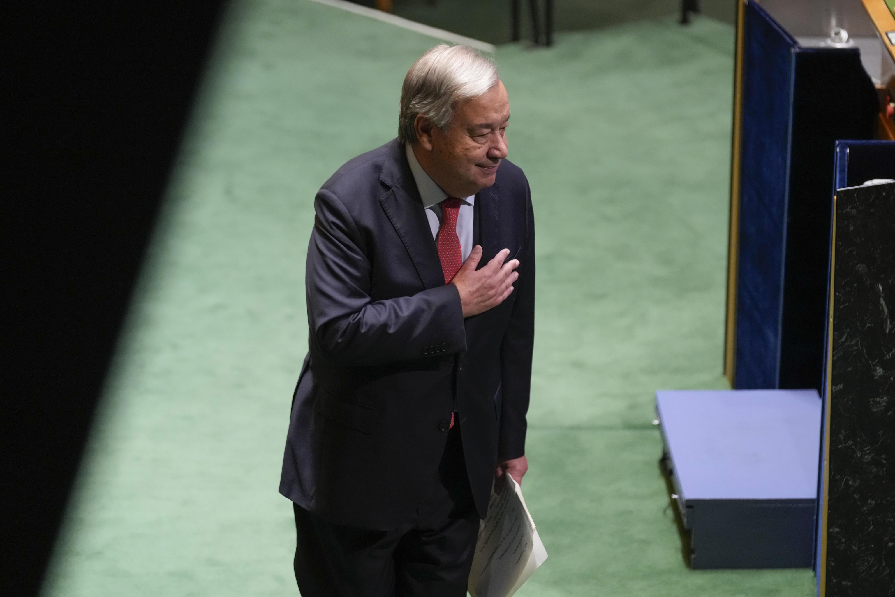 United Nations Secretary-General Antnio Guterres.