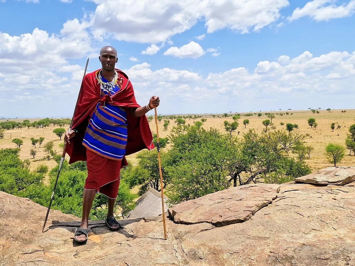 Maasai man at Togoro Plains lodge, north of the Serengeti.