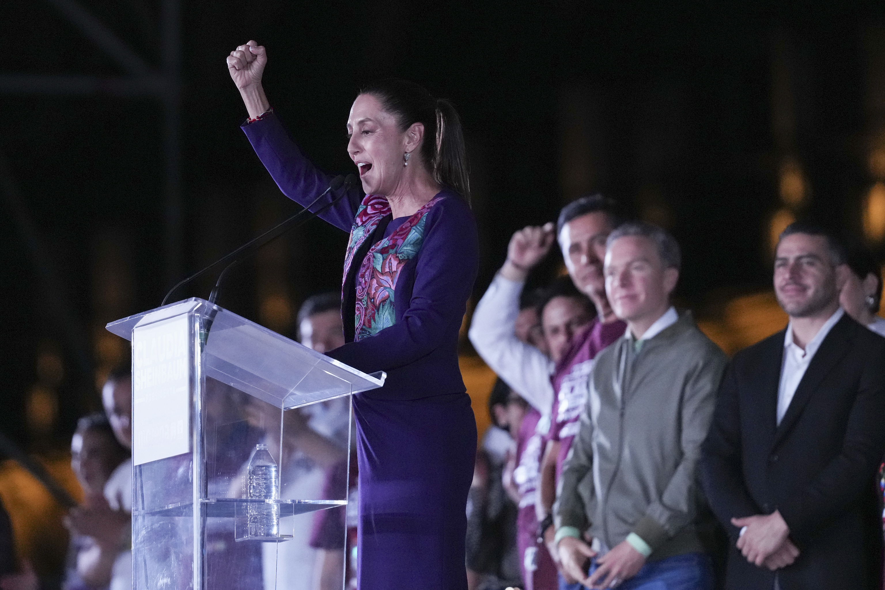 Ruling party presidential candidate Claudia Sheinbaum