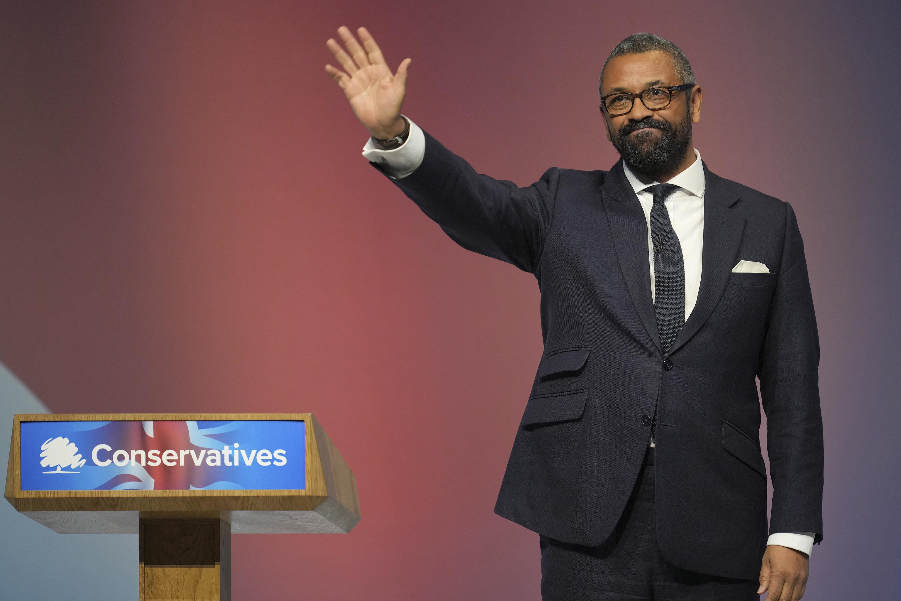 Conservative leadership candidate James Cleverly.