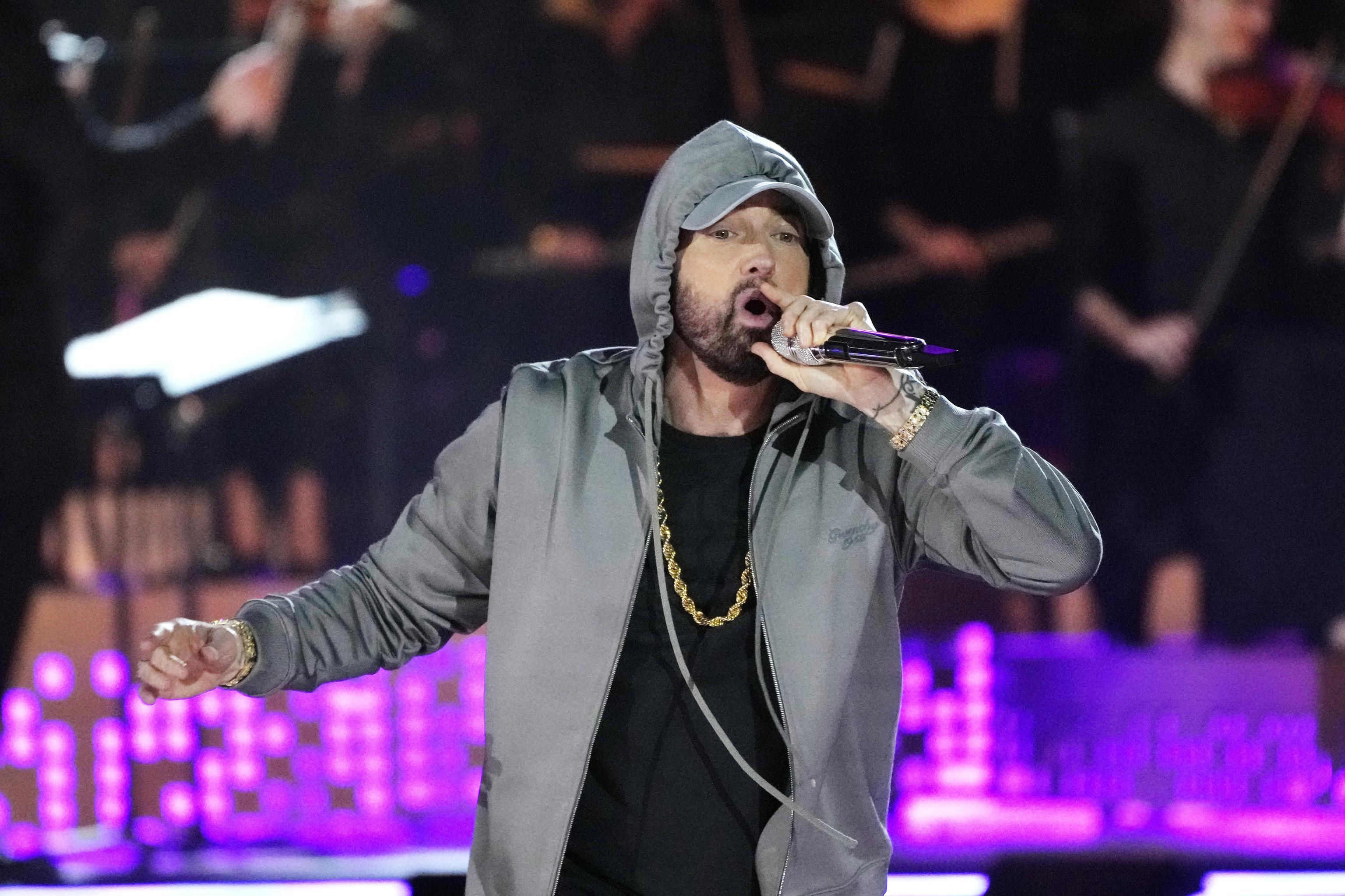 Eminem performs during "Live From Detroit.