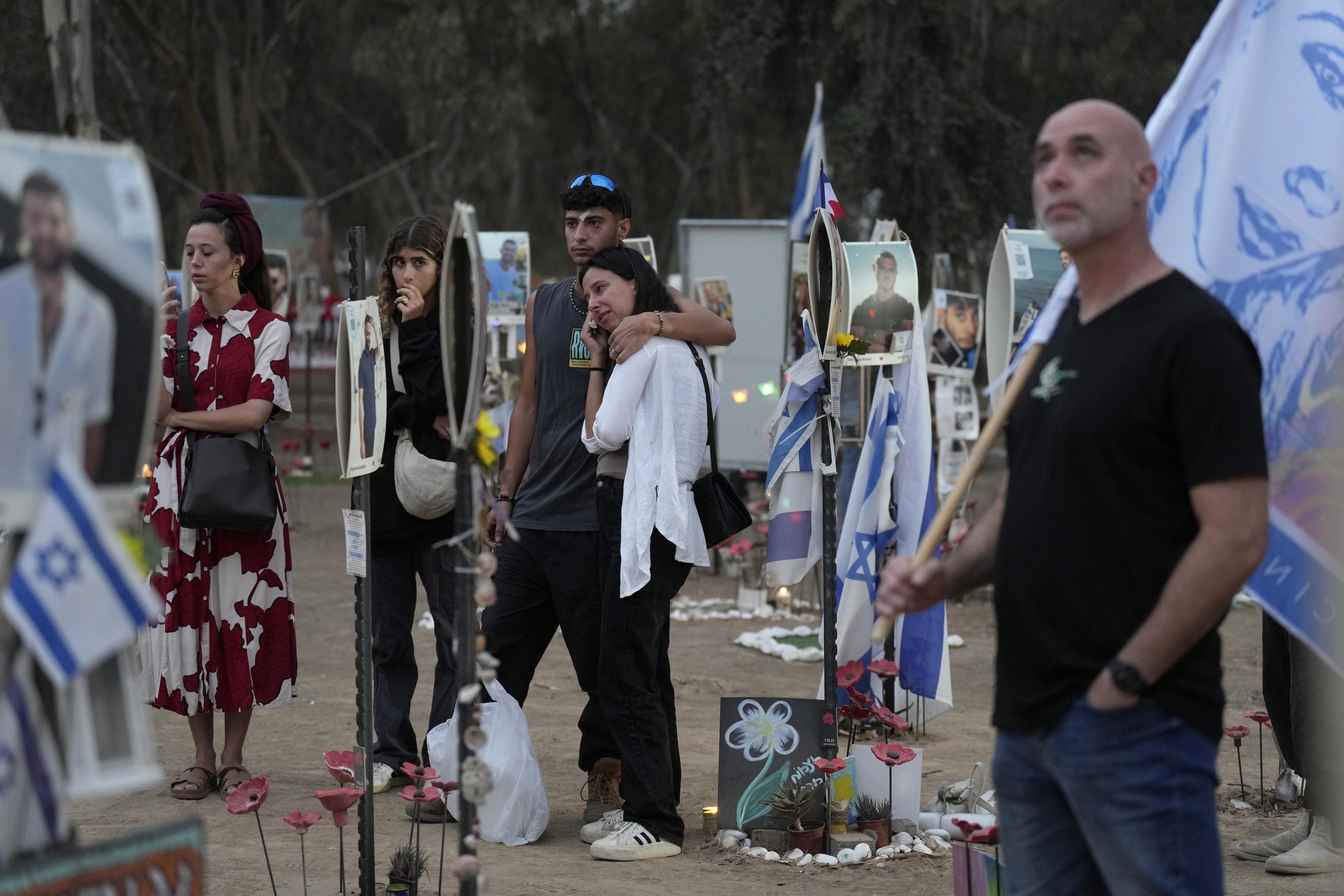 Ceremony on the one-year anniversary of the Hamas attack.