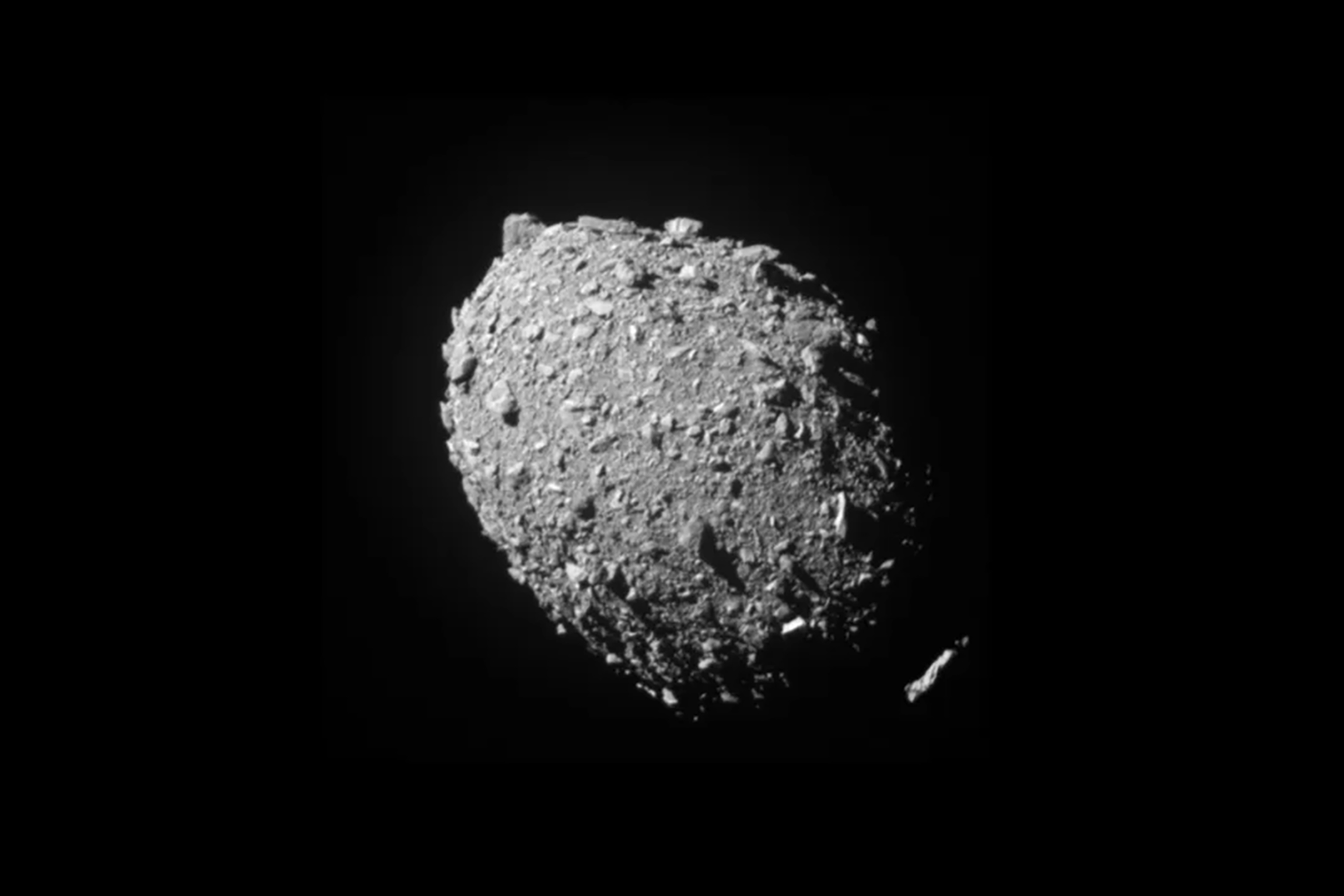 This image provided by NASA shows the asteroid Dimorphos