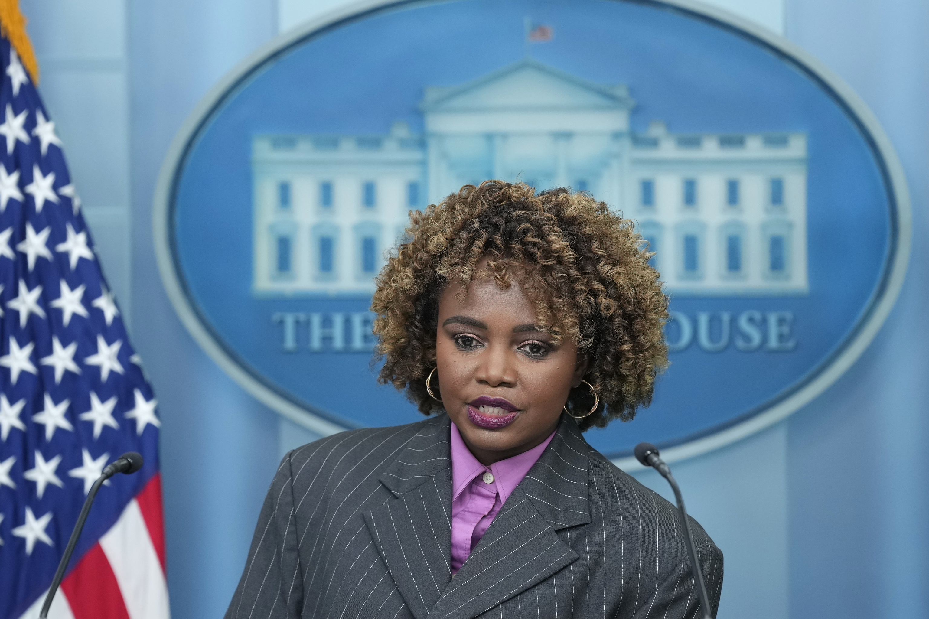 White House press secretary Karine Jean-Pierre