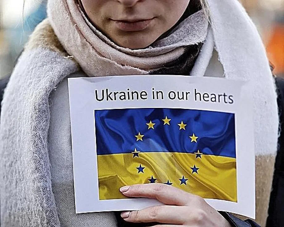 File image of a protest outside the Russian Embassy in London.