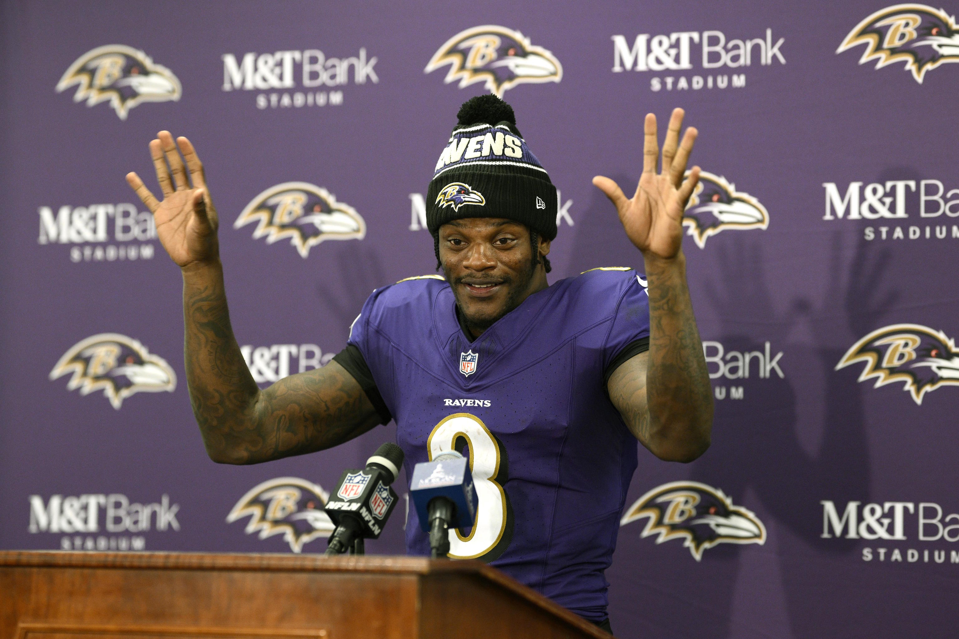 Baltimore Ravens quarterback Lamar Jackson.