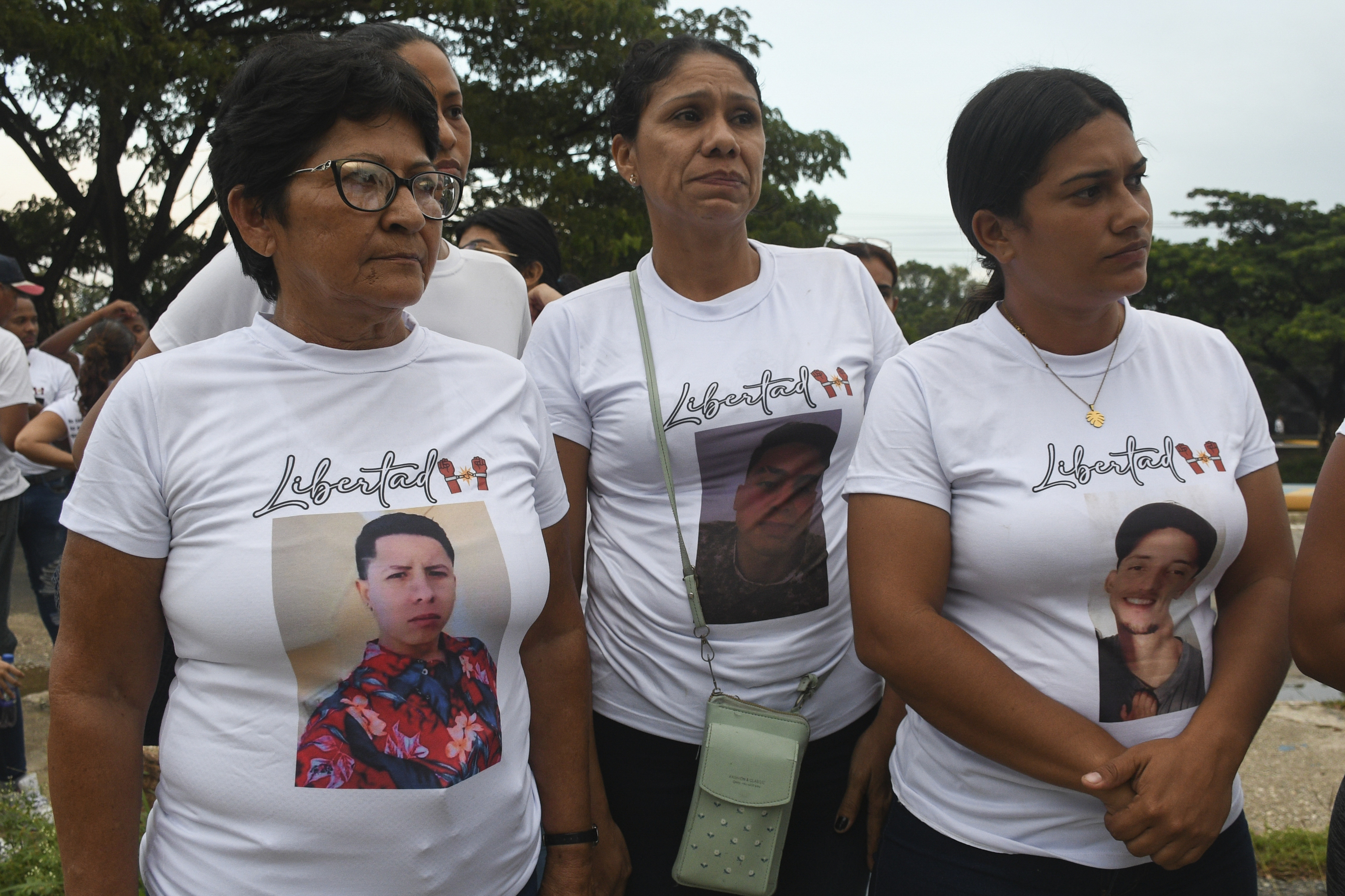 Relatives of those arrested in a crackdown following protests against the election results