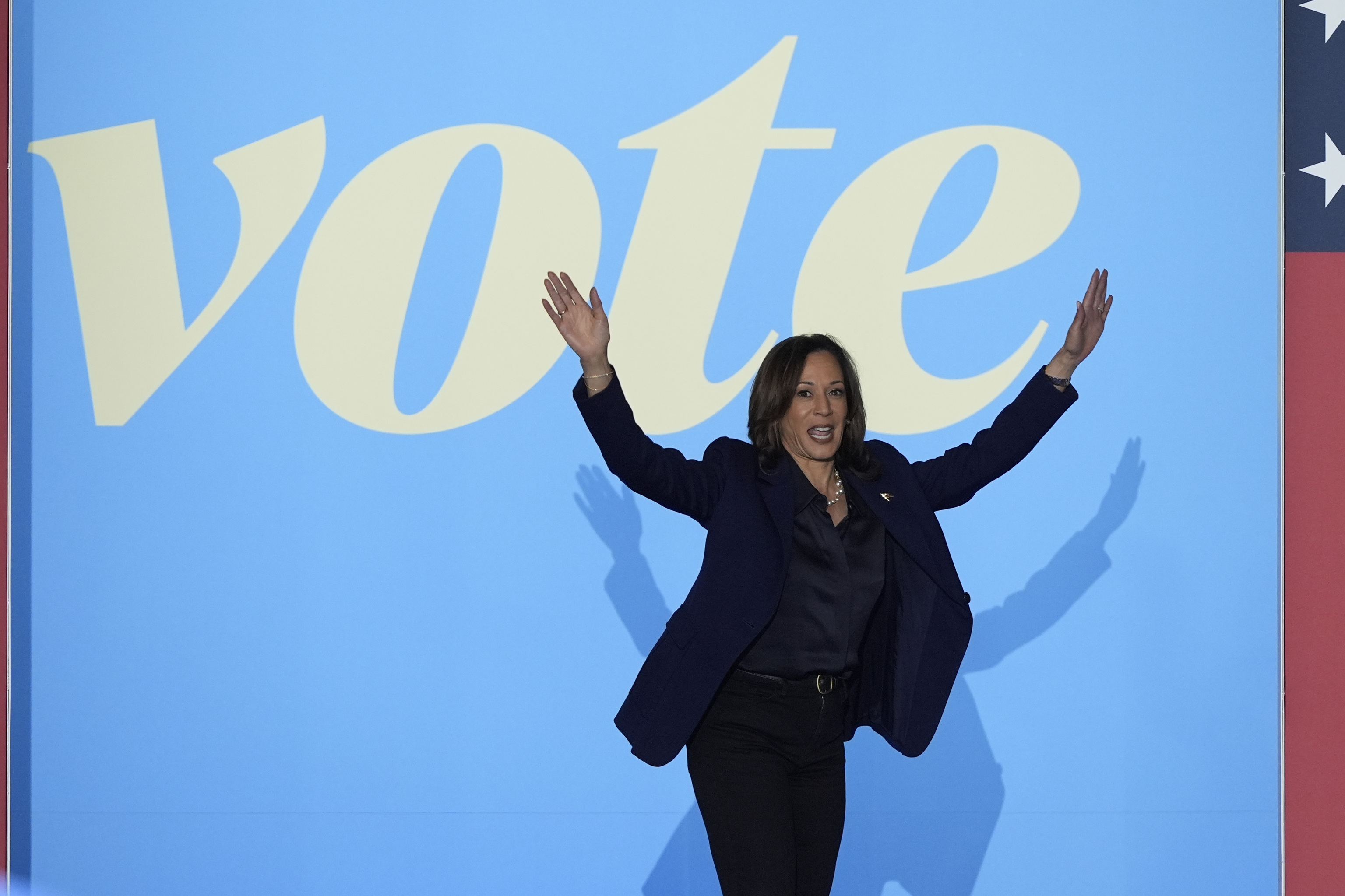 Democratic presidential nominee Vice President Kamala Harris