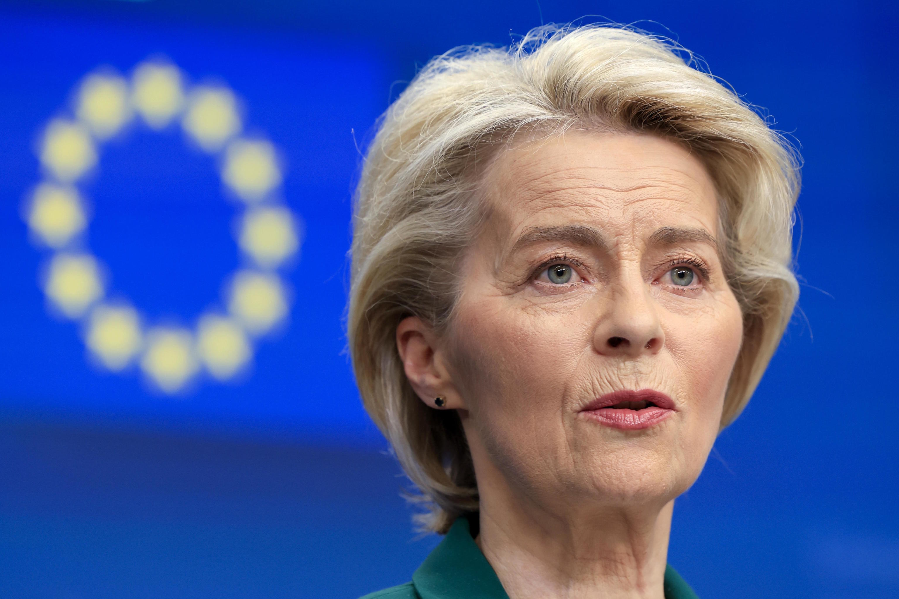 The President of the European Commission, Ursula von der Leyen.