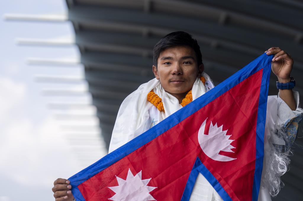 Nepalese mountaineer Nima Rinji Sherpa, the youngest person to scale all the world's 14 highest peaks