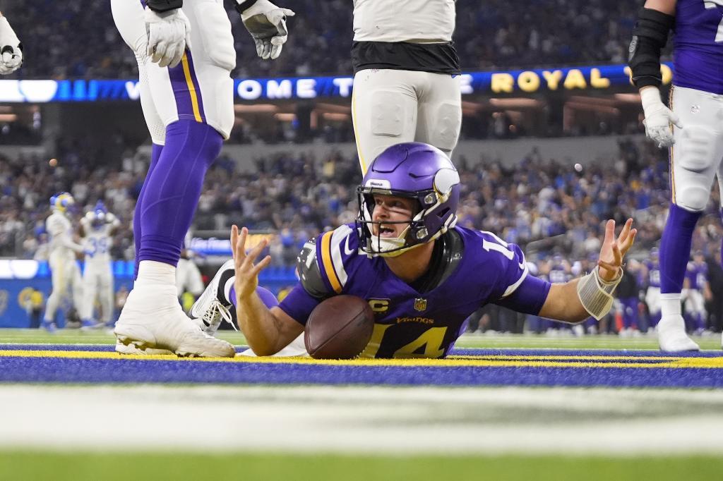 Sam Darnold, quarterback de los Vikings de MInnesota