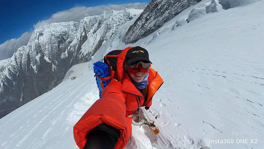 Adriana Brownlee, during one of her climbs.