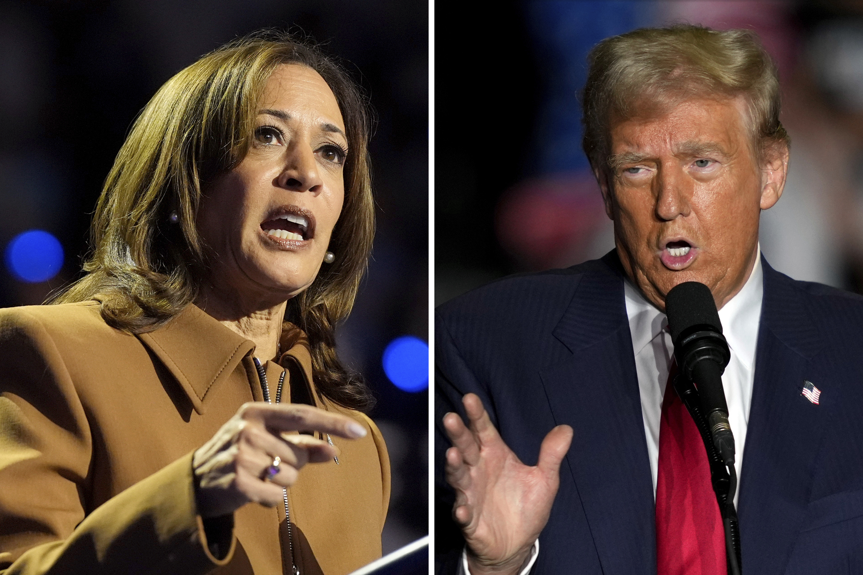 Vice President Kamala Harris, the Democratic presidential nominee, and former President Donald Trump, the Republican presidential nominee