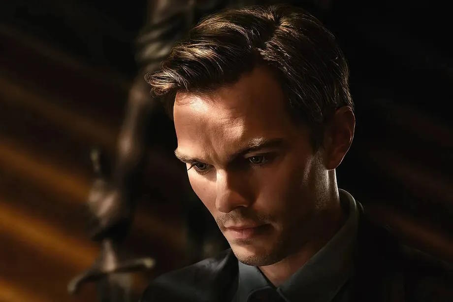 Nicholas Hoult in a moment from 'Jury No. 2'.