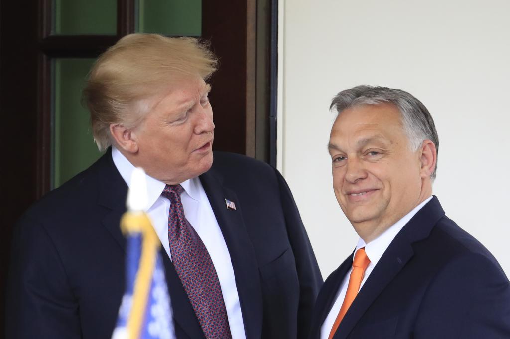 President Donald Trump welcomes Hungarian Prime Minister Viktor Orban