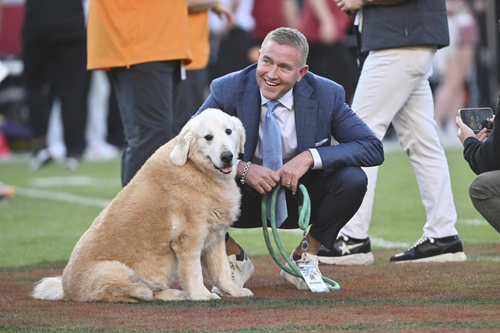 ESPN's Kirk Herbstreit and his dog Ben.