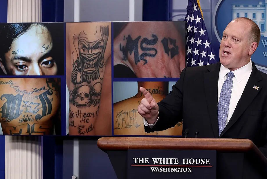 Tom Homan, during a briefing on the MS-13 gang at the White House.