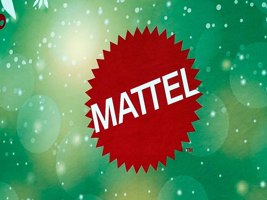 Logo of the toy company Mattel.
