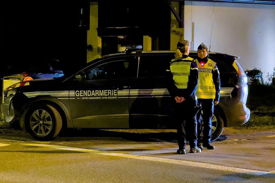 Two French police officers.