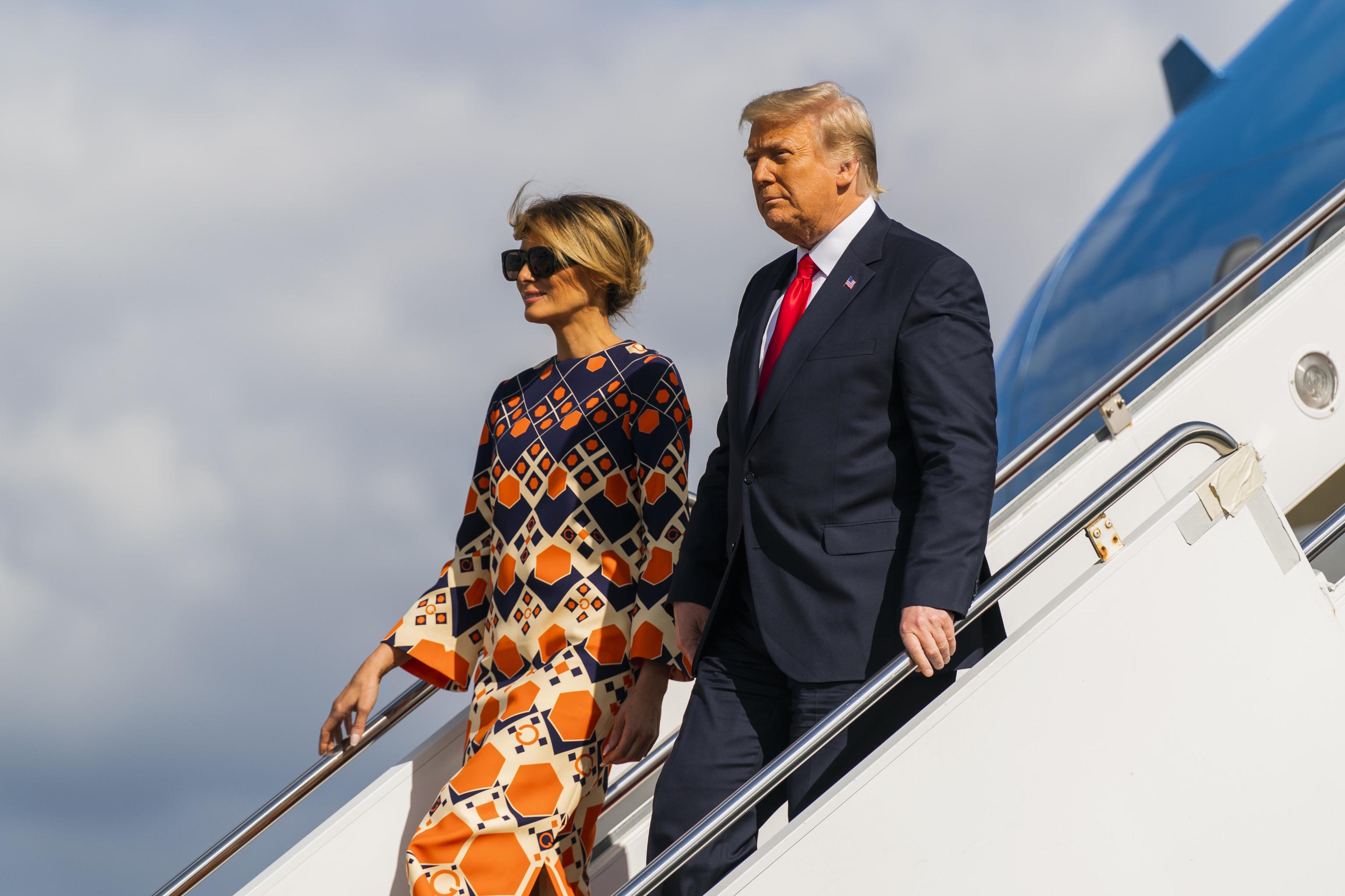 Donald Trump and his wife Melania Trump.