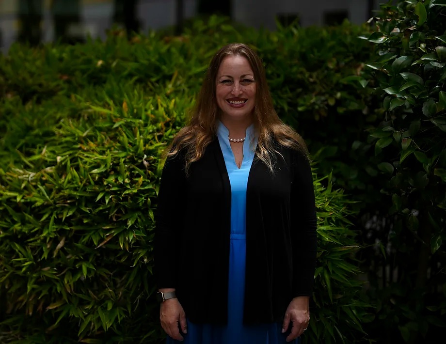 U.S. researcher Michelle Monje, during a recent visit to the CNIO, in Madrid.