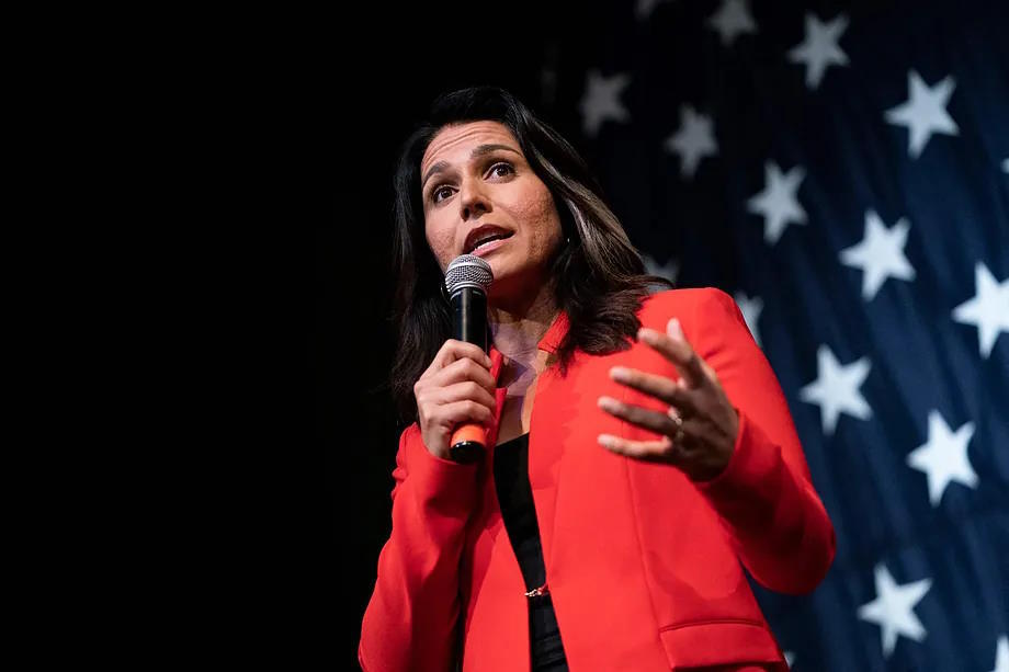 The newly appointed Tulsi Gabbard.