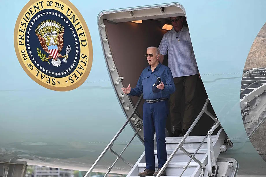 US President, Joe Biden, arrives at Manaus-Eduardo Gomez Airport in Manaus, Brazil, for the G-20 Summit.