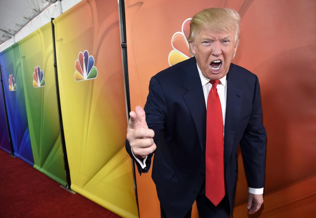 Donald Trump, host of the reality television series "The Celebrity Apprentice"