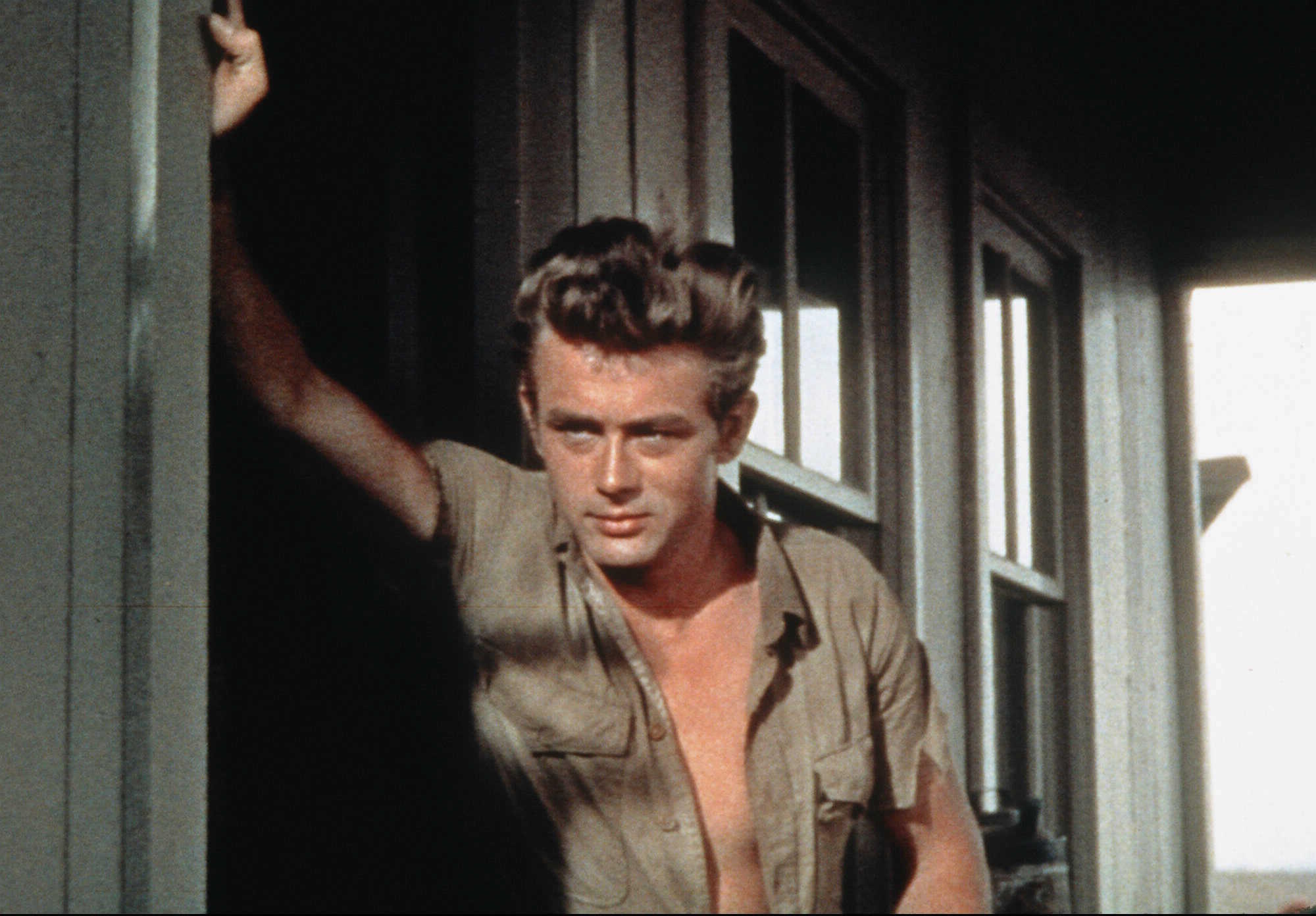 James Dean, in a scene from 'Giant'