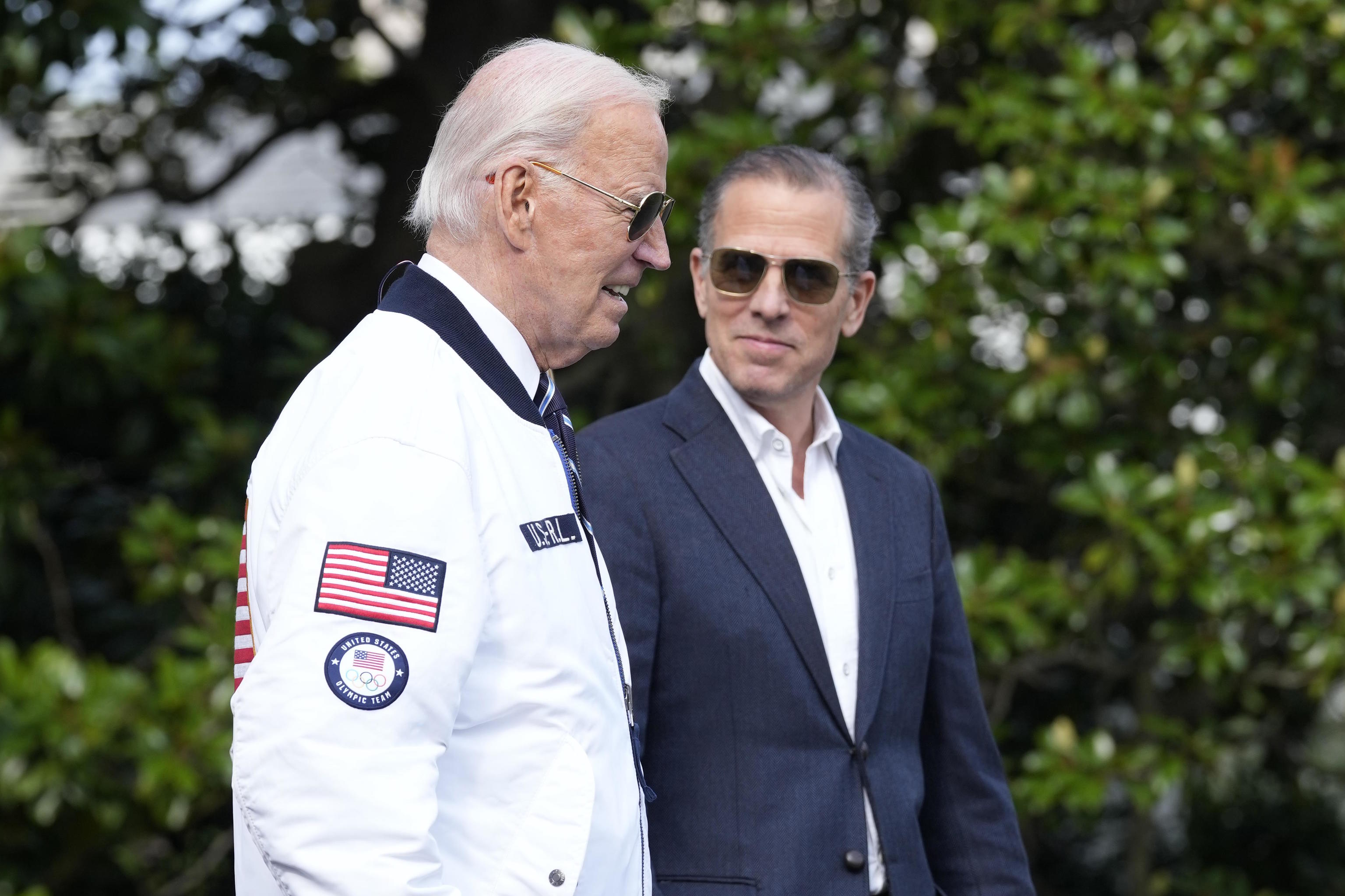 President Joe Biden and his son Hunter Biden.