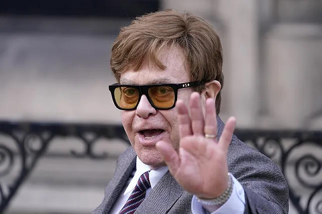 British singer Elton John.