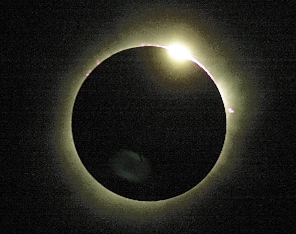 A solar eclipse.