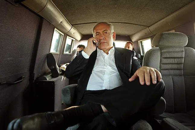 Benjamin Netanyahu in an image from 'Netanyahu File'.