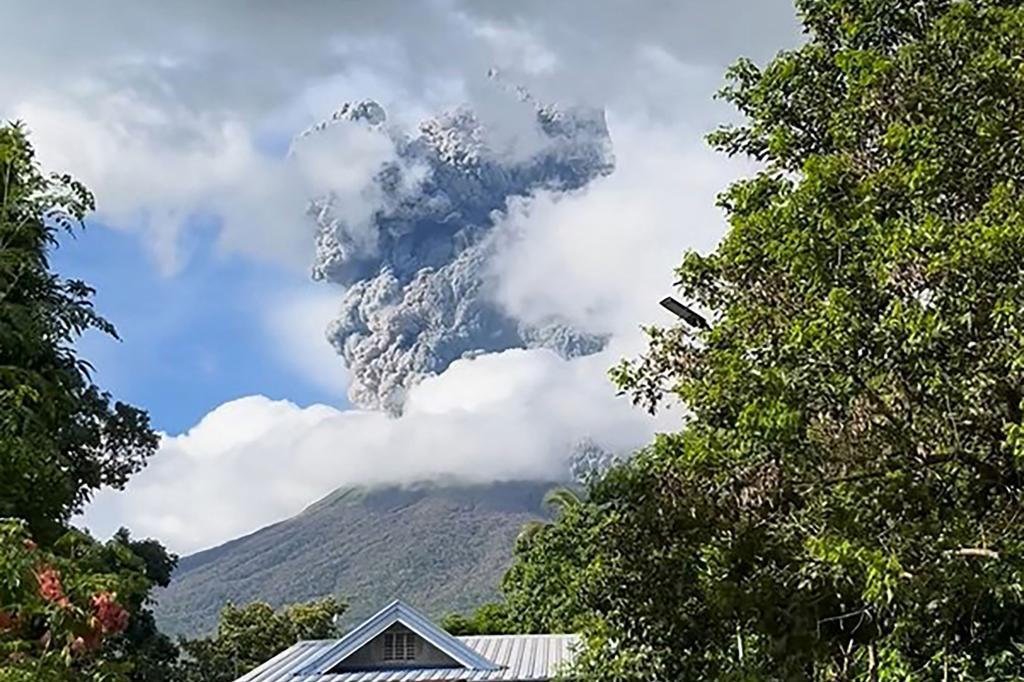 A volcano erupted in the central Philippines on December 9.