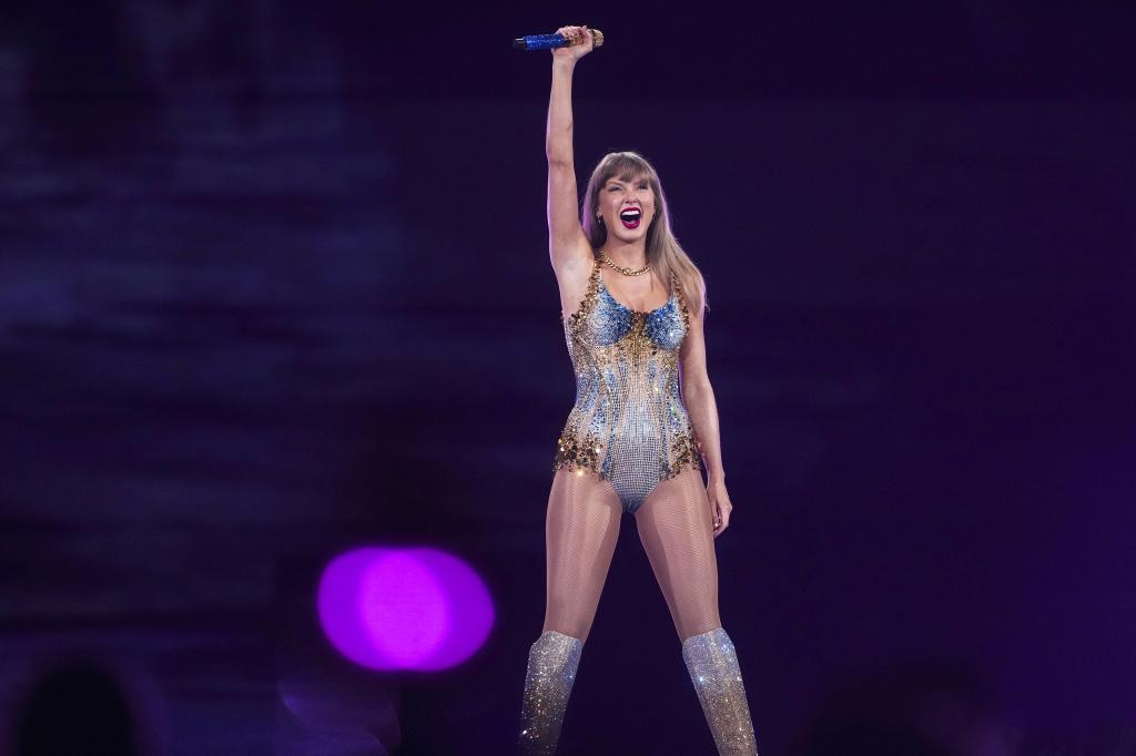 Taylor Swift performs during "The Eras Tour"