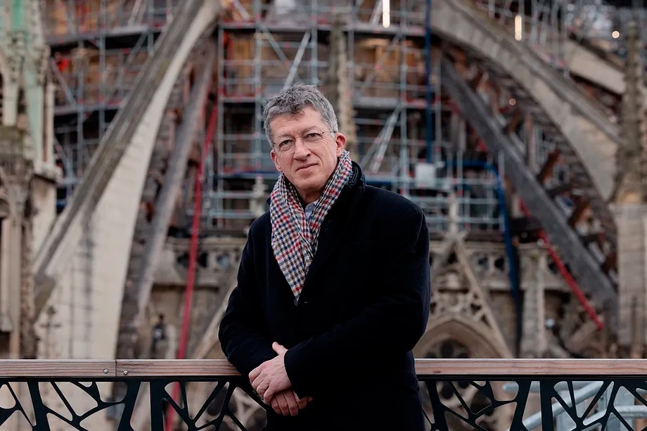 Phillipe Jost, director of Rebuild Notre Dame, the company in charge of the works on the Paris cathedral.