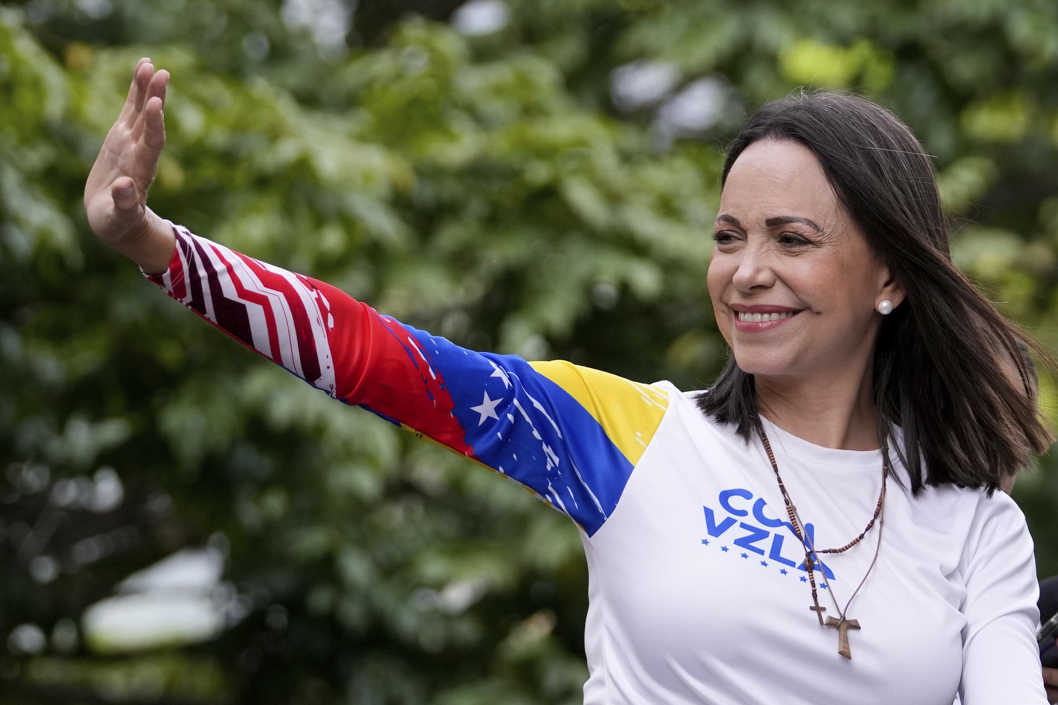 Opposition leader Maria Corina Machado.