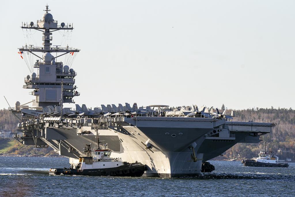 The USS Gerald R. Ford, arrives in Halifax