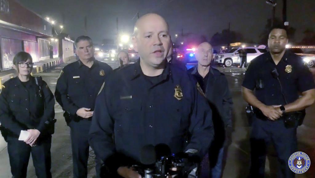 The Houston Police Department shows Luis Menendez-Sierra, the assistant police chief, speaking during a news conference in Houston